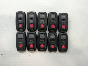 compare product Lot of 10 Mazda Keyless Entry Remote Fob MIXED FCC IDS MIXED PART NUMBERS