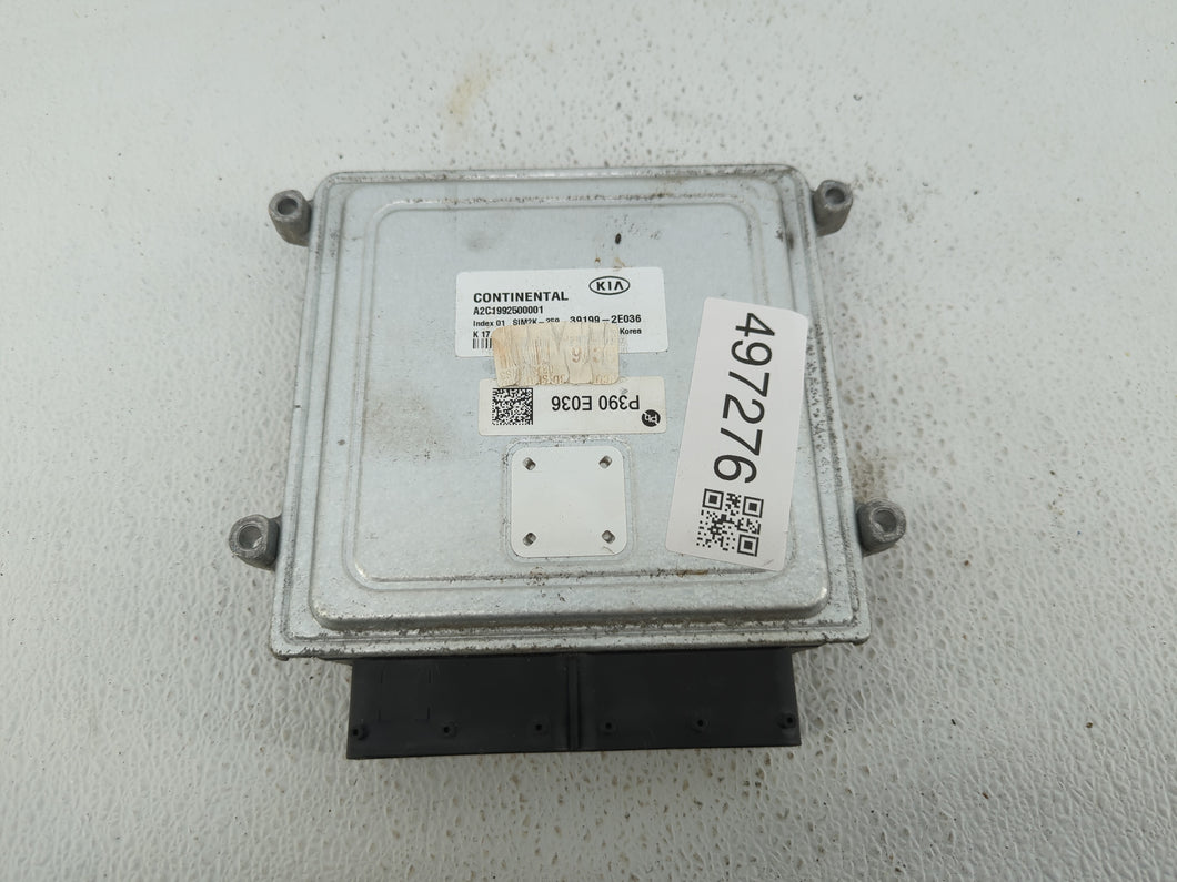 2019-2021 Kia Forte PCM Engine Control Computer ECU ECM PCU OEM P/N:39199-2E036 Fits Fits 2019 2020 2021 OEM Used Auto Parts