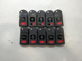 compare product Lot of 10 Mazda Keyless Entry Remote Fob MIXED FCC IDS MIXED PART NUMBERS
