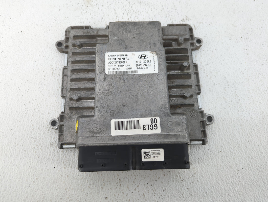 2015-2017 Hyundai Sonata PCM Engine Control Computer ECU ECM PCU OEM P/N:39111-2GGL0 39101-2GGL0 Fits Fits 2015 2016 2017 OEM Used Auto Parts