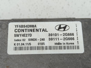 2011-2014 Hyundai Sonata PCM Engine Control Computer ECU ECM PCU OEM P/N:39101-2G666 Fits Fits 2011 2012 2013 2014 OEM Used Auto Parts