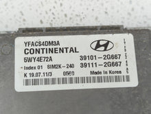 2011-2014 Hyundai Sonata PCM Engine Control Computer ECU ECM PCU OEM P/N:39111-2G667 39101-2G667 Fits Fits 2011 2012 2013 2014 OEM Used Auto Parts