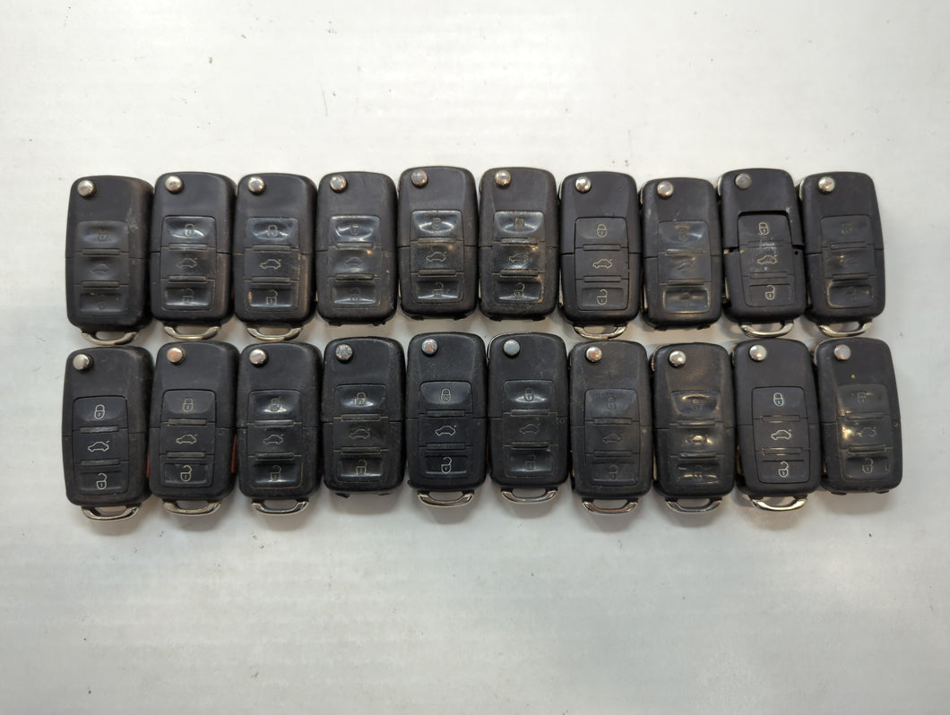 Lot of 20 Volkswagen Keyless Entry Remote Fob MIXED FCC IDS MIXED PART