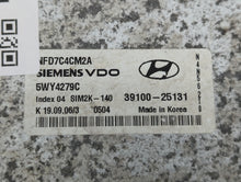 2006-2008 Hyundai Sonata PCM Engine Control Computer ECU ECM PCU OEM P/N:39100-25135 39100-25131 Fits Fits 2006 2007 2008 OEM Used Auto Parts