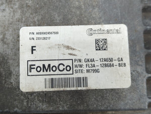 2016-2019 Ford Explorer PCM Engine Control Computer ECU ECM PCU OEM P/N:GK4A-12A650-GA FL3A-12B684-BEB Fits OEM Used Auto Parts