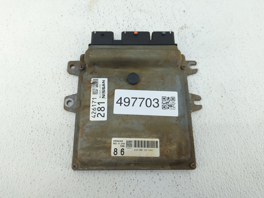 2014 Nissan Maxima PCM Engine Control Computer ECU ECM PCU OEM P/N:NEC009-003 NEC005-070 Fits OEM Used Auto Parts