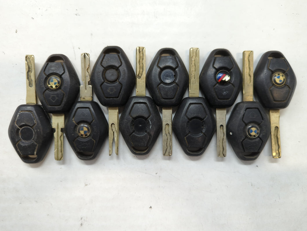 Lot of 10 Bmw Keyless Entry Remote Fob MIXED FCC IDS MIXED PART NUMBERS