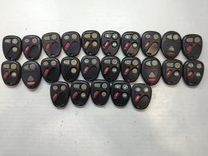 Lot of 25 Chevrolet Keyless Entry Remote Fob MIXED FCC IDS MIXED PART