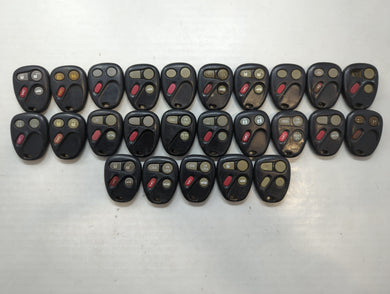 Lot of 25 Chevrolet Keyless Entry Remote Fob MIXED FCC IDS MIXED PART