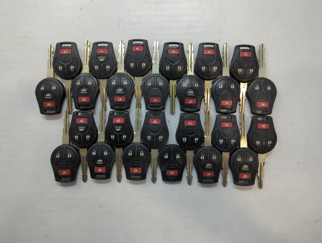 Lot of 25 Nissan Keyless Entry Remote Fob MIXED FCC IDS MIXED PART