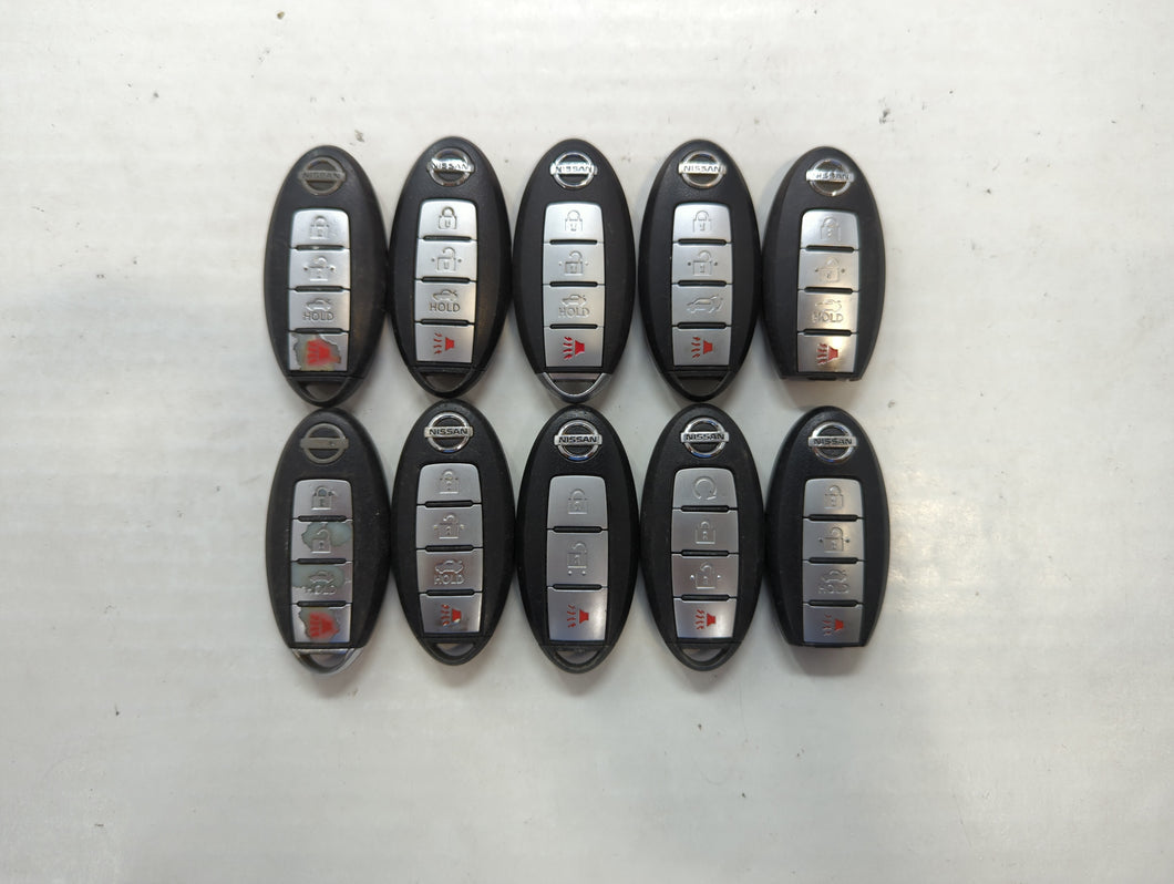 Lot of 10 Nissan Keyless Entry Remote Fob MIXED FCC IDS MIXED PART