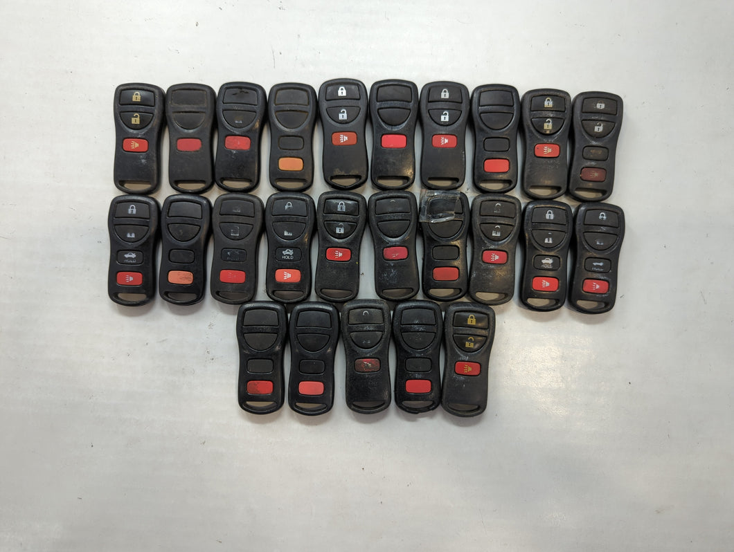 Lot of 25 Nissan Keyless Entry Remote Fob MIXED FCC IDS MIXED PART