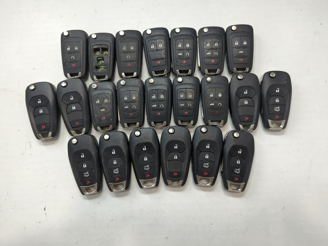 Lot of 22 Chevrolet Keyless Entry Remote Fob MIXED FCC IDS MIXED