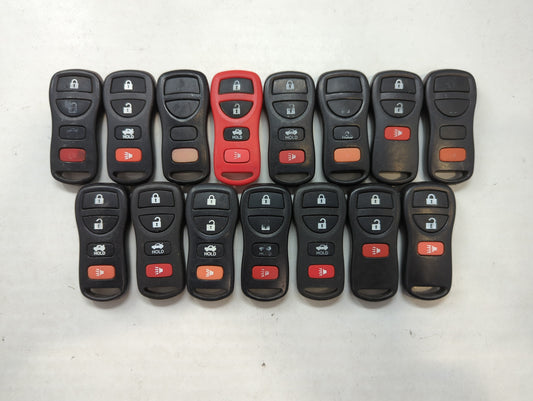 Lot of 15 Aftermarket Nissan Keyless Entry Remote Fob MIXED FCC IDS - Oemusedautoparts1.com