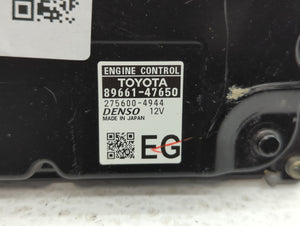 2016 Toyota Prius PCM Engine Control Computer ECU ECM PCU OEM P/N:89661-47640 89661-47650 Fits OEM Used Auto Parts