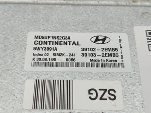 2014-2016 Hyundai Elantra PCM Engine Control Computer ECU ECM PCU OEM P/N:39103-2EMB5 39102-2EMB5 Fits Fits 2014 2015 2016 OEM Used Auto Parts