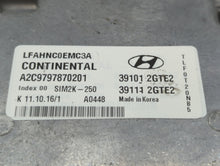 2015-2017 Hyundai Sonata PCM Engine Control Computer ECU ECM PCU OEM P/N:39111-2GTE2 39101-2GTE2 Fits Fits 2015 2016 2017 OEM Used Auto Parts