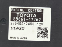 2010 Toyota Prius PCM Engine Control Computer ECU ECM PCU OEM P/N:89661-47261 89661-47262 Fits OEM Used Auto Parts