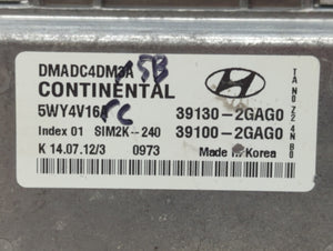 2013 Hyundai Santa Fe PCM Engine Control Computer ECU ECM PCU OEM P/N:39100-2GAG0 39130-2GAG0 Fits OEM Used Auto Parts