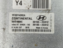 2011-2015 Hyundai Sonata PCM Engine Control Computer ECU ECM PCU OEM P/N:39105-2G912 39155-2G912 Fits OEM Used Auto Parts