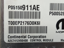 2015-2017 Jeep Renegade PCM Engine Control Computer ECU ECM PCU OEM P/N:P05150911AE P50052831 Fits Fits 2015 2016 2017 OEM Used Auto Parts