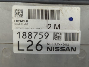 2019-2022 Nissan Altima PCM Engine Control Computer ECU ECM PCU OEM P/N:NEC039-662 Fits Fits 2019 2020 2021 2022 OEM Used Auto Parts