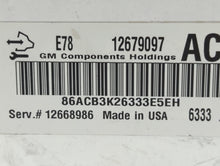 2017-2021 Chevrolet Trax PCM Engine Control Computer ECU ECM PCU OEM P/N:12668986 12679097 Fits Fits 2017 2018 2019 2020 2021 OEM Used Auto Parts