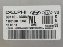 2014-2016 Kia Cadenza PCM Engine Control Computer ECU ECM PCU OEM P/N:39110-3CGN5 39110-3CGN9 Fits Fits 2014 2015 2016 OEM Used Auto Parts