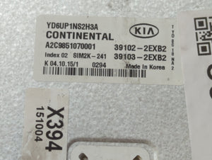 2016 Kia Forte PCM Engine Control Computer ECU ECM PCU OEM P/N:39107-2EXB2 39106-2EXB2, 39103-2EXB2, 39102-2EXB2 Fits OEM Used Auto Parts