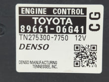 2008-2009 Toyota Camry PCM Engine Control Computer ECU ECM PCU OEM P/N:89661-06G41 89661-06G40, 89661-06G11 Fits Fits 2008 2009 OEM Used Auto Parts