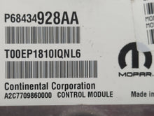 2020 Chrysler Voyager PCM Engine Control Computer ECU ECM PCU OEM P/N:P68372862AB P68434928AA, P68330910AA Fits Fits 2018 2019 OEM Used Auto Parts