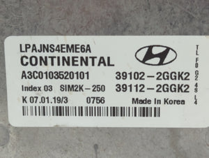 2018-2019 Hyundai Sonata PCM Engine Control Computer ECU ECM PCU OEM P/N:39112-2GGK2 39102-2GGK2, 39112-2GGK0 Fits Fits 2018 2019 OEM Used Auto Parts