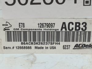 2017-2021 Buick Encore PCM Engine Control Computer ECU ECM PCU OEM P/N:12668986 12679097 Fits Fits 2017 2018 2019 2020 2021 OEM Used Auto Parts