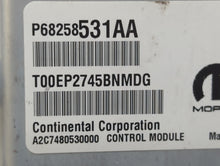 2016-2017 Chrysler 200 PCM Engine Control Computer ECU ECM PCU OEM P/N:P68258531AA 68258531AA Fits Fits 2016 2017 OEM Used Auto Parts