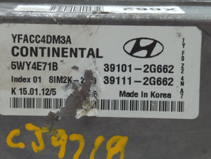 2011-2014 Hyundai Sonata PCM Engine Control Computer ECU ECM PCU OEM P/N:39111-2G662 39101-2G662 Fits Fits 2011 2012 2013 2014 OEM Used Auto Parts