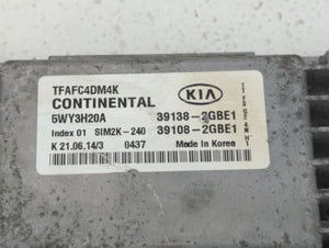 2014-2015 Kia Optima PCM Engine Control Computer ECU ECM PCU OEM P/N:39108-2GBE1 39138-2GBE1 Fits Fits 2014 2015 OEM Used Auto Parts