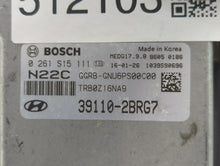 2015-2017 Hyundai Accent PCM Engine Control Computer ECU ECM PCU OEM P/N:39110-2BRG7 39110-2BRB5 Fits Fits 2015 2016 2017 OEM Used Auto Parts