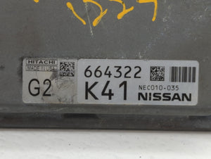 2014 Nissan Pathfinder PCM Engine Control Computer ECU ECM PCU OEM P/N:NEC010-035 Fits OEM Used Auto Parts