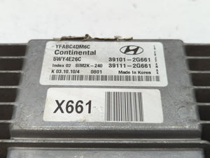 2011-2014 Hyundai Sonata PCM Engine Control Computer ECU ECM PCU OEM P/N:39101-2G661 Fits Fits 2011 2012 2013 2014 OEM Used Auto Parts