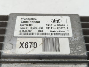 2011-2014 Hyundai Sonata PCM Engine Control Computer ECU ECM PCU OEM P/N:39101-2G670 Fits Fits 2011 2012 2013 2014 OEM Used Auto Parts