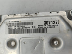 2015 Chrysler 200 PCM Engine Control Computer ECU ECM PCU OEM P/N:P05150993AC 05150993AC, P68258531AA, P68102888AG Fits OEM Used Auto Parts