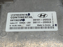 2015-2017 Hyundai Sonata PCM Engine Control Computer ECU ECM PCU OEM P/N:39101-2GGL5 Fits Fits 2015 2016 2017 OEM Used Auto Parts