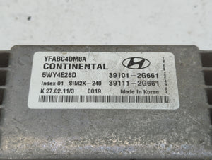 2011-2014 Hyundai Sonata PCM Engine Control Computer ECU ECM PCU OEM P/N:39101-2G661 Fits Fits 2011 2012 2013 2014 OEM Used Auto Parts