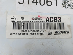 2017-2019 Chevrolet Sonic PCM Engine Control Computer ECU ECM PCU OEM P/N:12668986 12679097 Fits Fits 2017 2018 2019 2020 2021 OEM Used Auto Parts