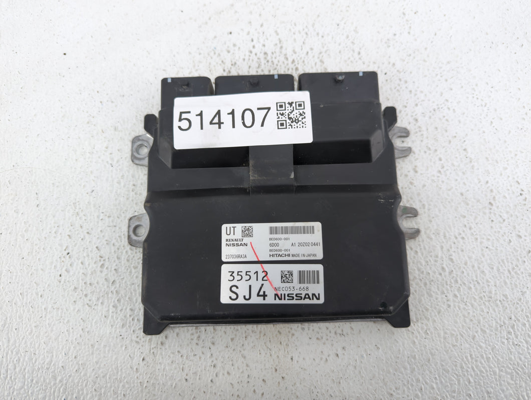 2021 Nissan Rogue PCM Engine Control Computer ECU ECM PCU OEM P/N:NEC053-668 Fits OEM Used Auto Parts