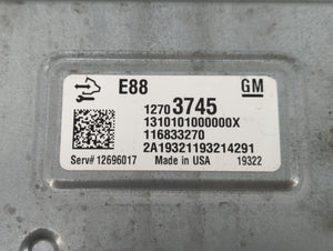 2020-2021 Chevrolet Malibu PCM Engine Control Computer ECU ECM PCU OEM P/N:12696017 12703745, 12702989 Fits Fits 2020 2021 2022 OEM Used Auto Parts