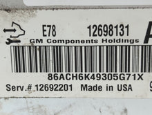 2017-2021 Chevrolet Trax PCM Engine Control Computer ECU ECM PCU OEM P/N:12692201 12698131 Fits Fits 2017 2018 2019 2020 2021 OEM Used Auto Parts