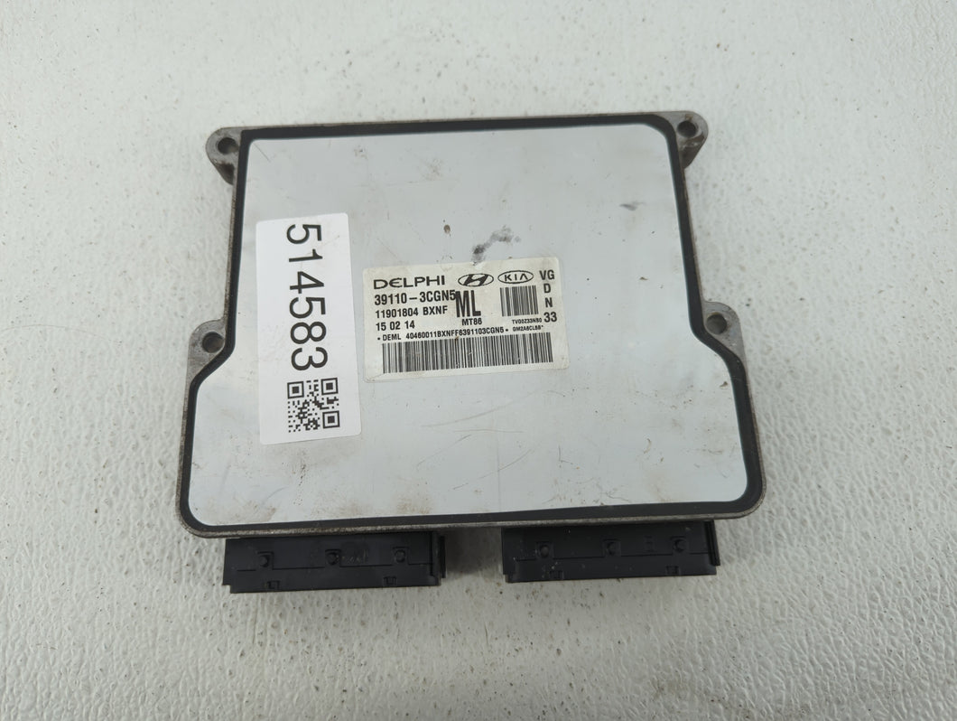 2014-2016 Kia Cadenza PCM Engine Control Computer ECU ECM PCU OEM P/N:39110-3CGN5 39110-3CGN9 Fits Fits 2014 2015 2016 OEM Used Auto Parts