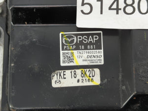 2017-2018 Mazda 3 PCM Engine Control Computer ECU ECM PCU OEM P/N:PSAP 18 881 Fits Fits 2017 2018 OEM Used Auto Parts