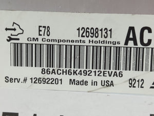 2017-2021 Chevrolet Trax PCM Engine Control Computer ECU ECM PCU OEM P/N:12692201 12698131 Fits Fits 2017 2018 2019 2020 2021 OEM Used Auto Parts